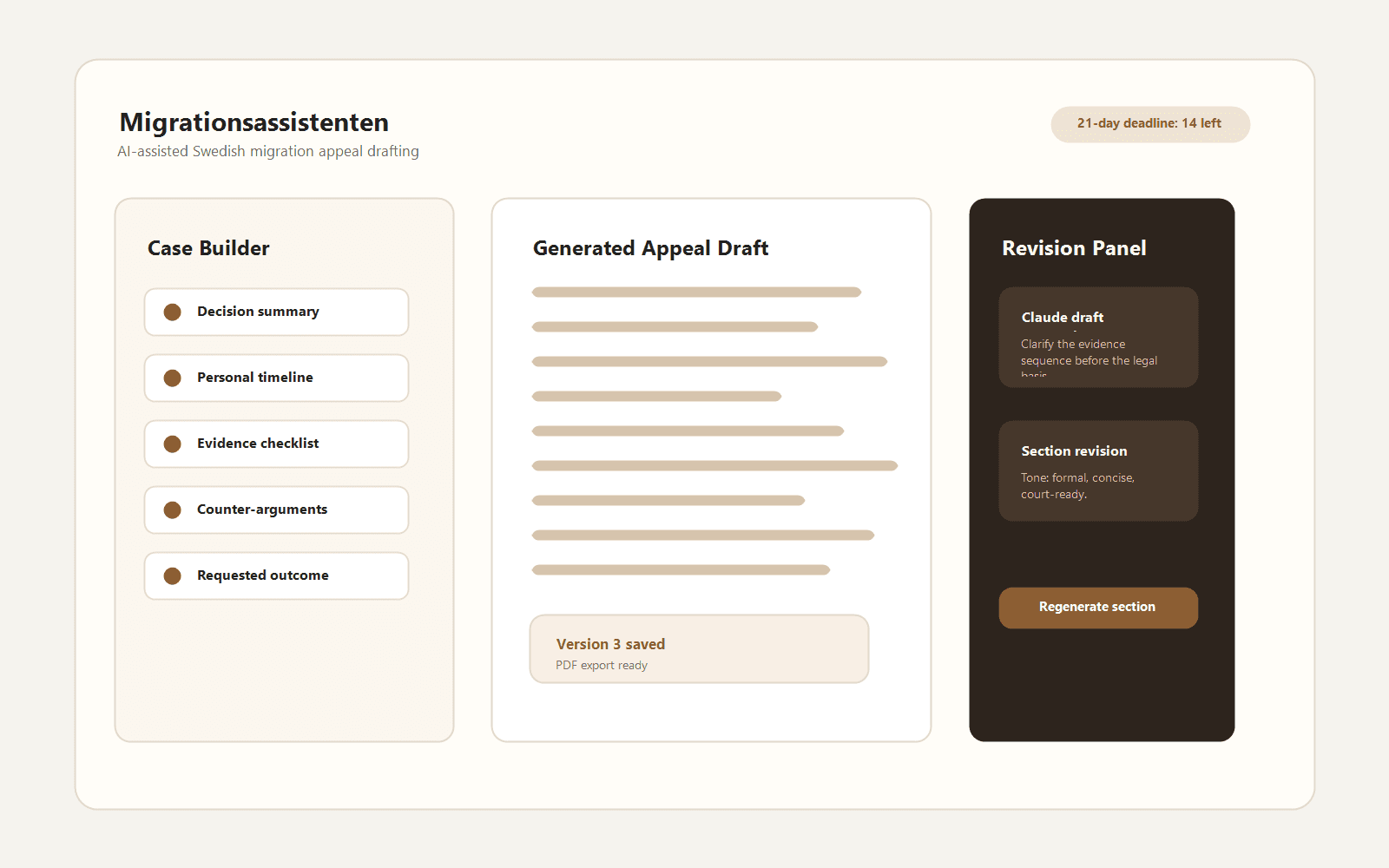 Migrationsassistenten screenshot 1